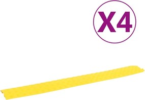 vidaXL 4 db sárga kábeltaposó 98,5 cm