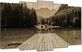 Festmények 100x60 Híd a hegyekben Hegyek