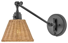 Hinkley HK-ARTI-1W-BK-NR-Fali spotlámpa ARTI 1xE27/60W/230V fekete/barna