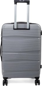 Szürke kabinbőrönd TSA záras „Royal” - méret M