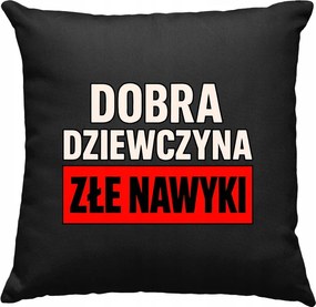 Párna Jó lány rossz szokások Fekete