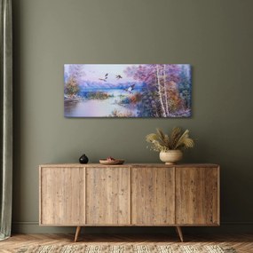 Kép - ősz jön, olajfestmény (120x50 cm)