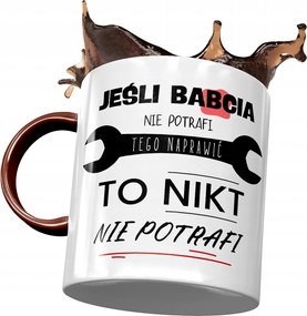 Bordó Bögre Nagymama Napjára Nyomtatott Fotóval