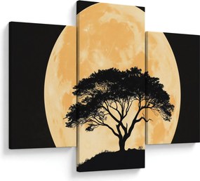 Kép – Fa arany teliholdban II. (90x60 cm)