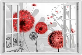 Poszterek 120x80 Piros pitypangok