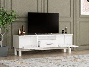TV asztal/szekrény Tuteku 2 (fehér) . Akció -21%. 1095381