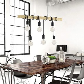 Eglo 55242 - Csillár zsinóron TOWNSHEND 6xE27/60W/230V