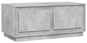 betonszürke szerelt fa dohányzóasztal 102x50x44 cm