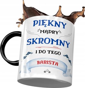 Fekete Barista Bögre Gyönyörű Okos Szerény Barista Nyomtatott Fotóval