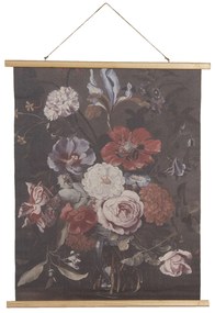 Vintage vászon falikép virágcsendélet 80*2*100 cm