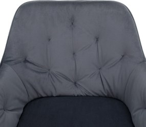 Design fotel, szürke Velvet szövet, VERIO