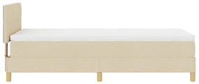 Box Spring Ágy Matraccal &amp; LED Krém 80x200 cm Szövet