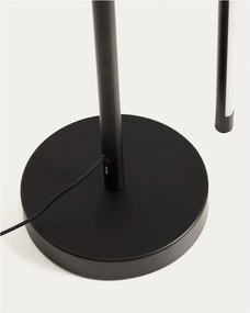 Fekete LED állólámpa (magasság 120 cm) Bow – Kave Home