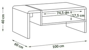 FRED konferencia asztal fehér/szürke