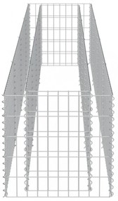 horganyzott acél gabion magaságyás 360 x 50 x 50 cm