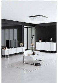 Konzolasztal Luxe - White, Silver