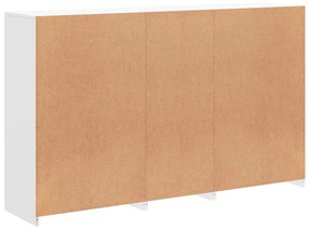 fehér tálalószekrény LED-világítással 162 x 37 x 100 cm