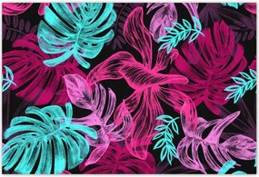 Poszterek 155x105 Monstera színes levelek