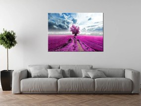 Gario Vászonkép Fa a lila mezon Méret: 40 x 100 cm