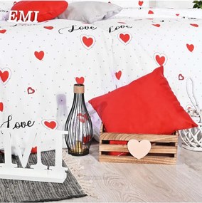 EMI Love ágyneműhuzat, A standard egyszemélyes ágy szett tartalma: 1x 140x200 + 1x 70x90