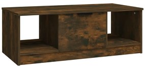Füstös tölgy színű szerelt fa dohányzóasztal 102 x 50 x 36 cm