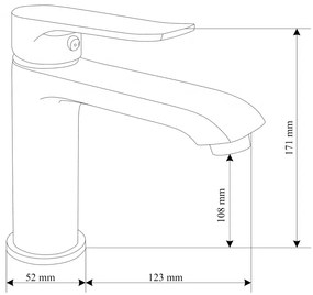 Mexen Pecos fürdőszett DS75, fekete - 72703DS75-70