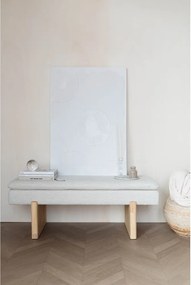 Krémszínű párnázott pad Jappo – White Label