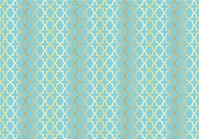 Geometriai fotótapéta arany vonalak türkiz vinil 520x318 +ragasztó