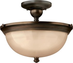 ELSTEAD HK-MAYFLOWER-SF MAYFLOWER Klasszikus Mennyezeti Lámpa Borostyán, Antik Bronz E27 IP20