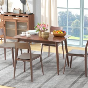 HOMCOM Étkezőasztal Konyhai Asztal Nagy Asztallap 4-6 Fő Részére Fa Anyagból 120L x 75W x 76H cm | Aosom