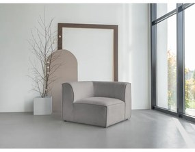 Világosszürke kanapé modul Flex Felix – Miuform