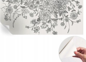 Öntapadós tapéta Divatos 3D fali ragasztóval Virágmintás 250x104 cm