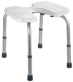 WENKO 206051100-Zsámoly SECURA 46x53,5 cm fehér/ezüst