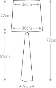 Elstead Lighting ASCENT ASCENT-TL-WHT Asztali lámpa 1x60W/E27