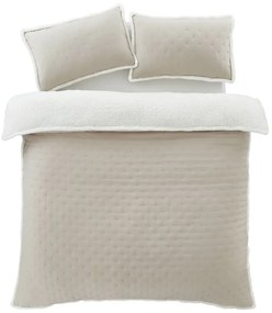 Krémszínű egyszemélyes sherpa ágyneműhuzat 135x200 cm Cosy Nori – Catherine Lansfield