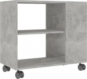 betonszürke szerelt fa kisasztal 70 x 35 x 55 cm