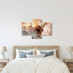 Kép - Eiffel-torony vintage stílusban (90x60 cm)