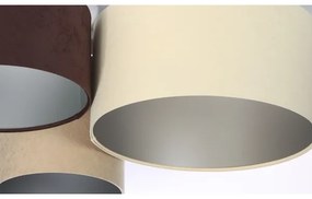 Mennyezeti lámpa SPACE 3xE27/60W/230V krém/barna/bézs