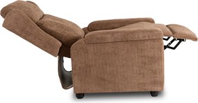 Dönthető fotel barna kord kárpittal – SPENCER