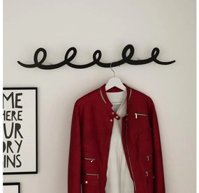 Fali akasztó SING 84x12 cm fekete