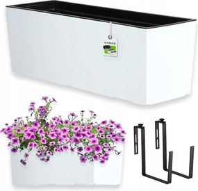 Virágtartó Doboz Virágágyás Betéttel 19x56cm Fogantyúk