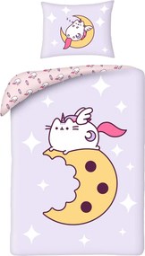 Pusheen Moon ágyneműhuzat 140×200cm, 70×90 cm microfibre