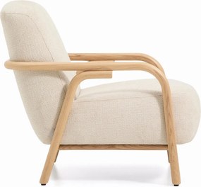 Bézs zsenília fotel Sylo – Kave Home