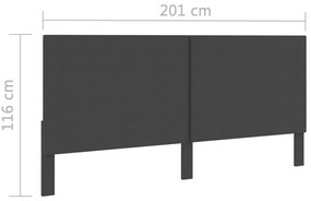 sötétszürke szövet fejvég 200 x 200 cm