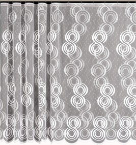 Mg Függöny jacquard 4393 Fehér 400X250 M szalaggal