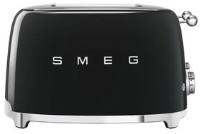 SMEG KENYÉRPIRÍTÓ, retro, 2x2 szeletes, fekete