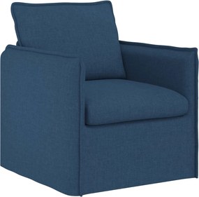 vidaXL Kanapé Kék 195 x 82 x 85 cm szövet