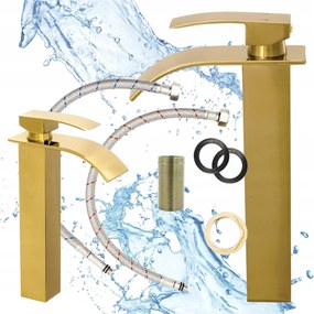 Elva Arany Magas Pultra Szerelhető Mosdó Csaptelep