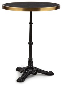 Blumfeldt Patras Lux, bisztró asztal háromlábú talapzattal, márvány asztal, Ø: 57,5 cm, magasság: 72 cm