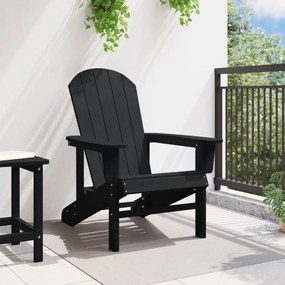 Adirondack szék fekete 74x82x91 cm HDPE